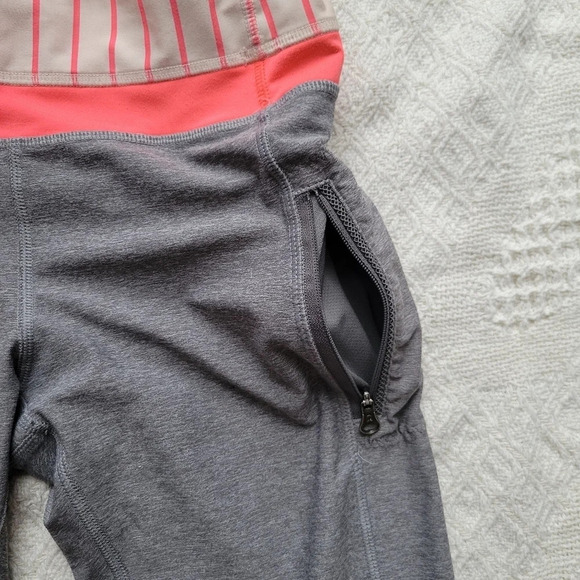 Lululemon Inspire Tight II (Mesh)- In  Grey/ Butter Pink - Picture 6 of 14